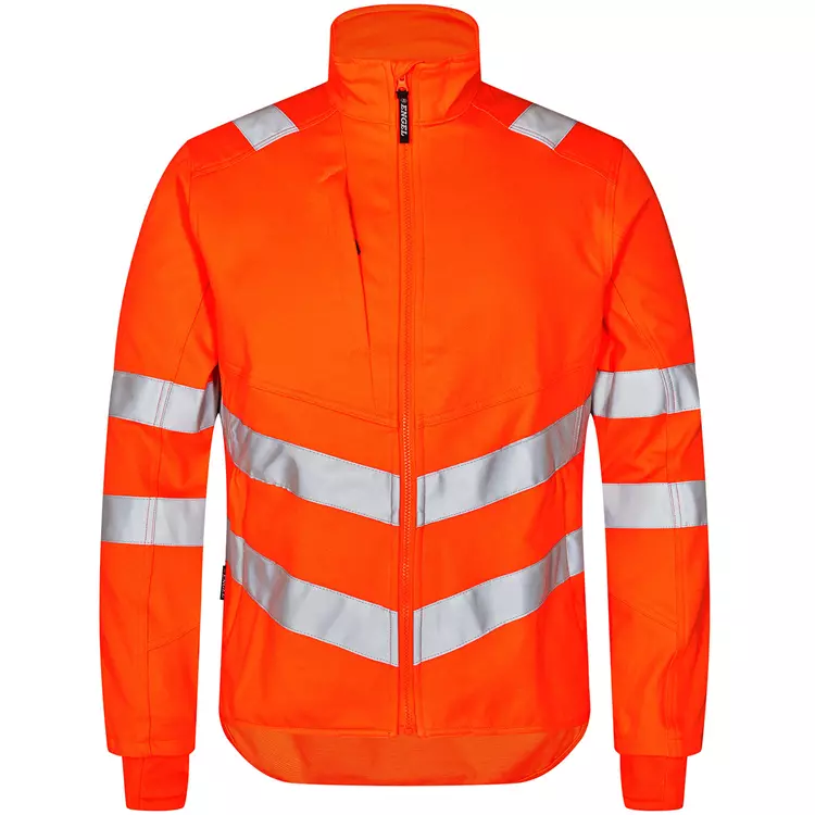 Engel Workwear Engel Safety Arbeitsjacke, Hi-vis Rot/Schwarz