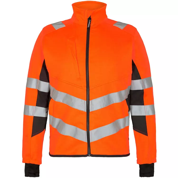 Engel Workwear Engel Safety Arbeitsjacke, Hi-vis orange/Grau – Bild 2