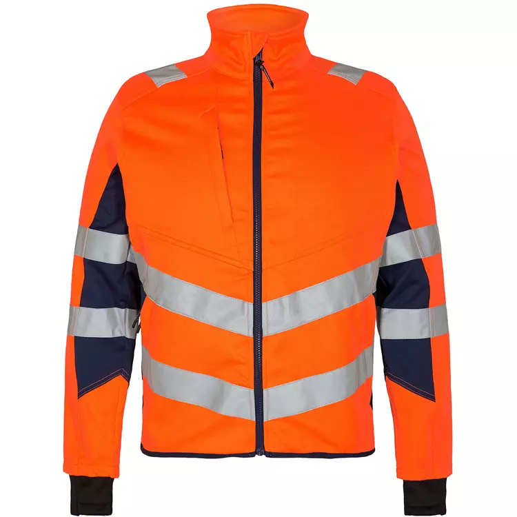 Engel Workwear Engel Safety Arbeitsjacke, Hi-vis Rot/Schwarz – Bild 5