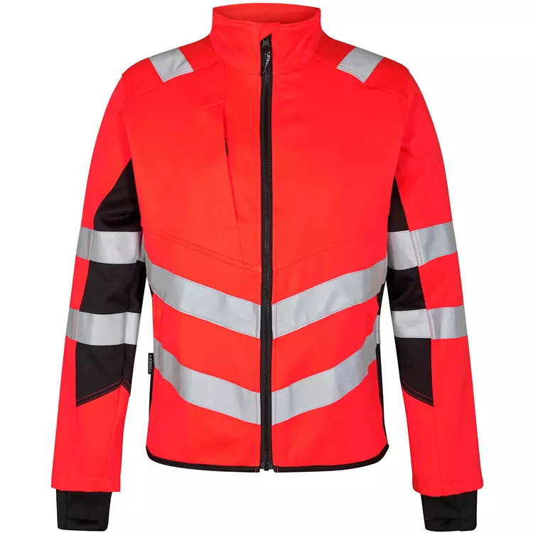 Engel Workwear Engel Safety Arbeitsjacke, Hi-vis Rot/Schwarz – Bild 4