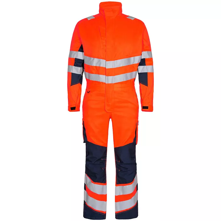 Engel Workwear Engel Safety Light Overall, Hi-vis orange/Grau – Bild 6