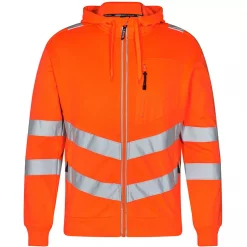 Engel Workwear Engel Safety Hoodie, Orange/Blue Ink