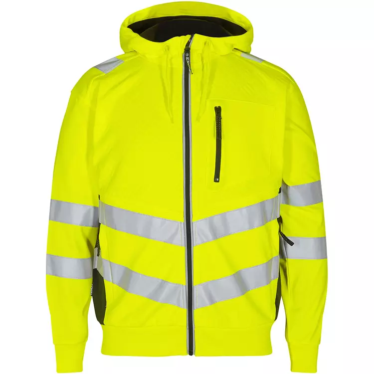 Engel Workwear Engel Safety Hoodie, Hi-vis Rot/Schwarz – Bild 6