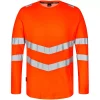 Engel Workwear Engel Safety langärmliges T-Shirt, Hi-Vis Orange/Grün