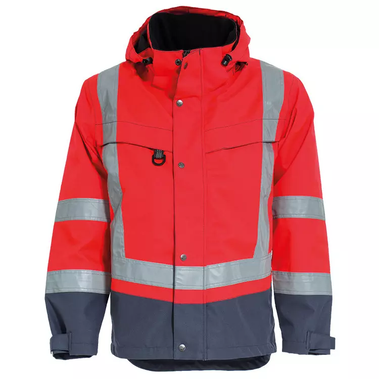 Tranemo Workwear Tranemo CE-ME Shelljacke, Hi-vis Orange/Marine – Bild 3