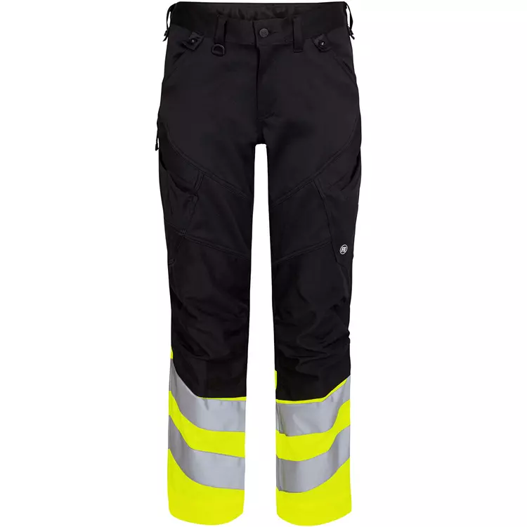 Engel Workwear Engel Safety Arbeitshose, Schwarz/Hi-Vis Rot – Bild 6