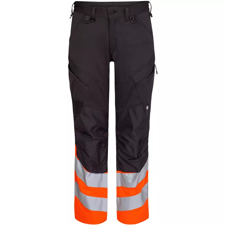 Engel Workwear Engel Safety Arbeitshose, Schwarz/Hi-Vis Rot – Bild 5