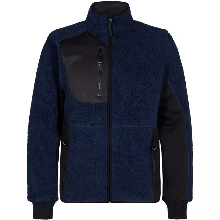 Engel Workwear Engel X-treme Faserpelzjacke, Waldgrün/Schwarz Blue Ink/schwarz – Bild 5