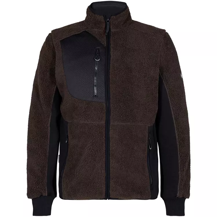 Engel Workwear Engel X-treme Faserpelzjacke, Waldgrün/Schwarz Blue Ink/schwarz – Bild 3