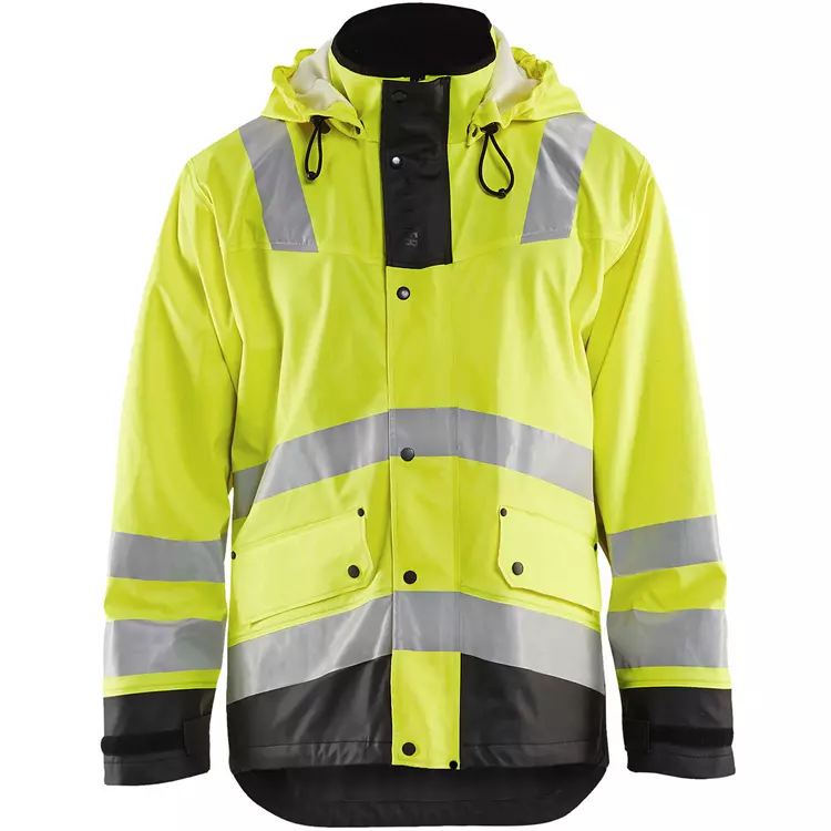 Blåkläder gefüttert Regenjacke, Hi-vis Orange/Marine – Bild 4