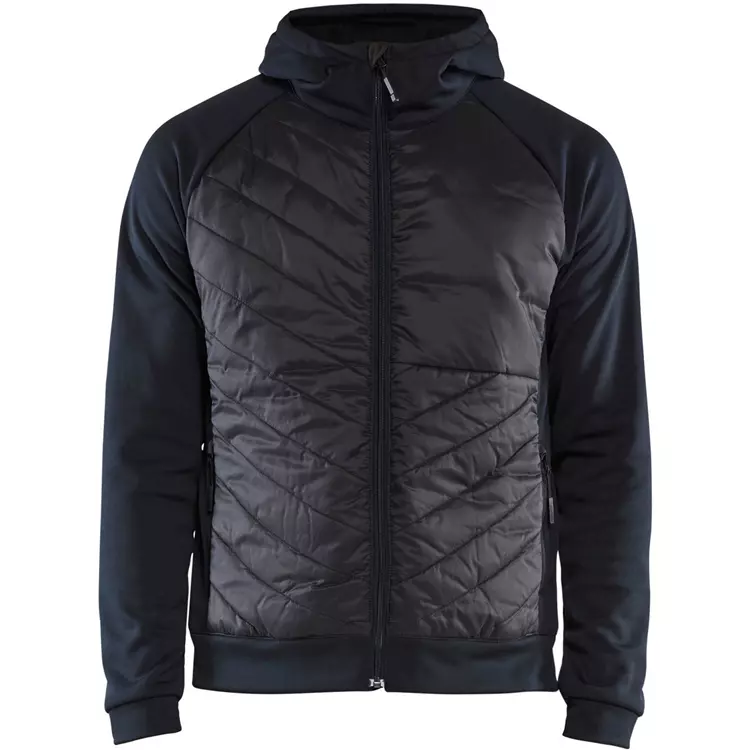 Blåkläder hybrid Hoodie, Dunkel Marine Blau/Schwarz – Bild 2