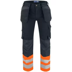 ProJob Handwerkerhose 6530, Schwarz/Hi-vis Orange
