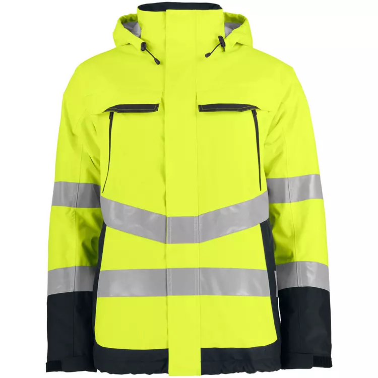 ProJob Shelljacke 6441, Hi-Vis Orange/Schwarz – Bild 2
