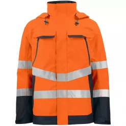 ProJob Shelljacke 6440, Hi-Vis Orange/Schwarz