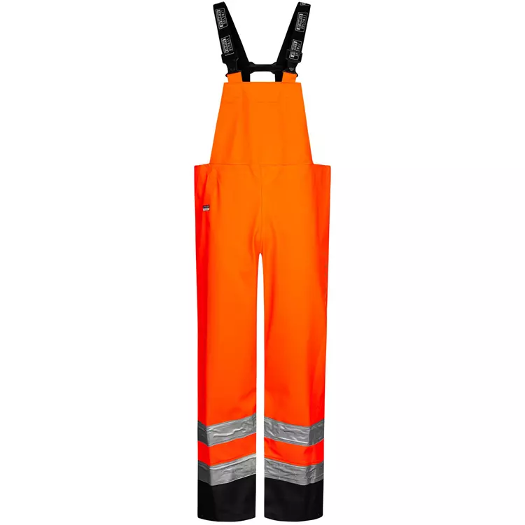 Lyngsøe Rainwear Lyngsøe Regenlatzhose, Hi-vis Orange/Marine – Bild 3