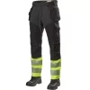 L.Brador Handwerkerhose 1100PB, Weiss/Hi-vis Gelb