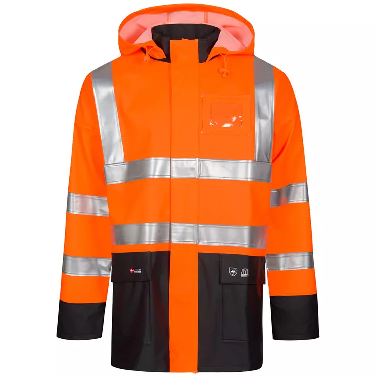 Lyngsøe Rainwear Lyngsøe Regenjacke, Hi-vis gelb/marine – Bild 3
