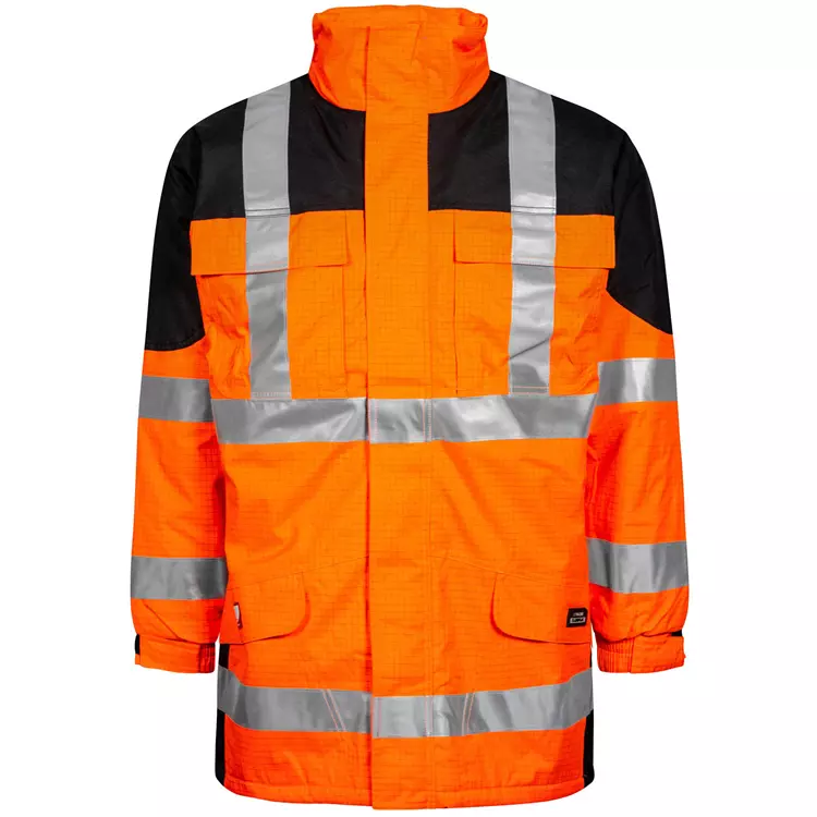 Lyngsøe Rainwear Lyngsøe Winterjacke, Hi-Vis Orange/Schwarz