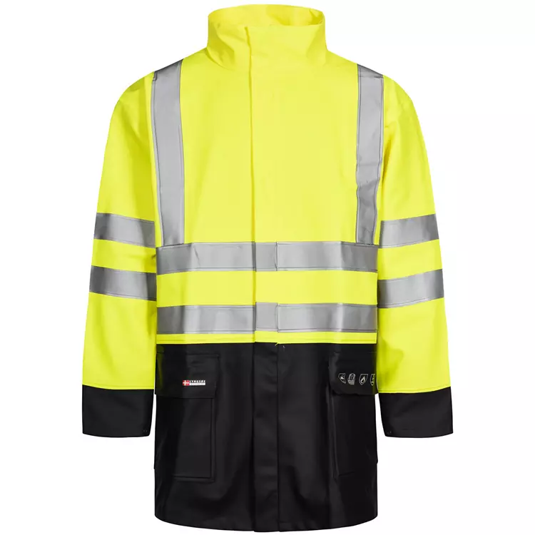 Lyngsøe Rainwear Lyngsøe Regenjacke, Hi-vis Orange/Marine