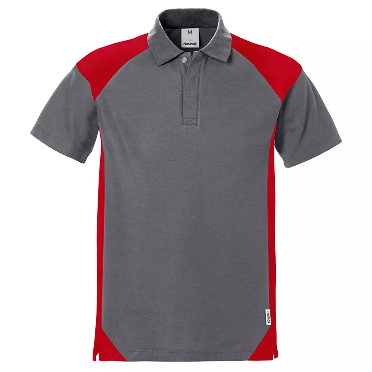 Fristads Poloshirt, Grau/Schwarz – Bild 3