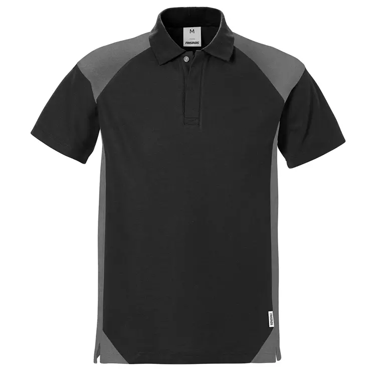 Fristads Poloshirt, Grau/Schwarz – Bild 6