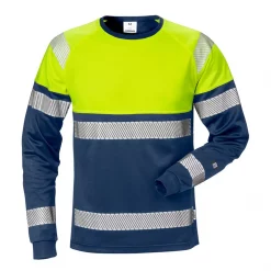 Fristads langärmliges T-Shirt 7519, Hi-vis Gelb/Schwarz