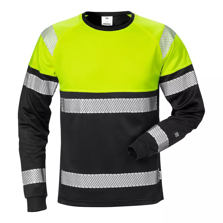 Fristads langärmliges T-Shirt 7519, Hi-vis Orange/Marine – Bild 2