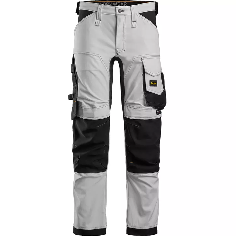 Snickers Workwear Snickers AllroundWork Arbeitshose, Weiß/Schwarz – Bild 7