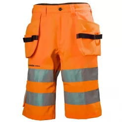 Helly Hansen Workwear Helly Hansen Alna Handwerkershorts, Hi-vis Rot/Charcoal