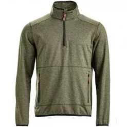 Kramp Active Fleecepullover, Olivgrün Anthrazit