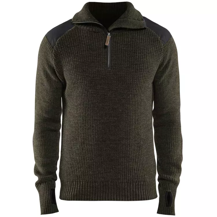 Blåkläder Wollpullover, Dunkelgrau/Schwarz – Bild 2