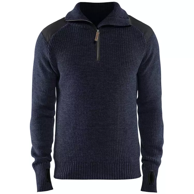 Blåkläder Wollpullover, Dunkelgrau/Schwarz – Bild 4