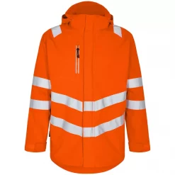 Engel Workwear Engel Safety Parka Shelljacke, Gelb/Blue Ink