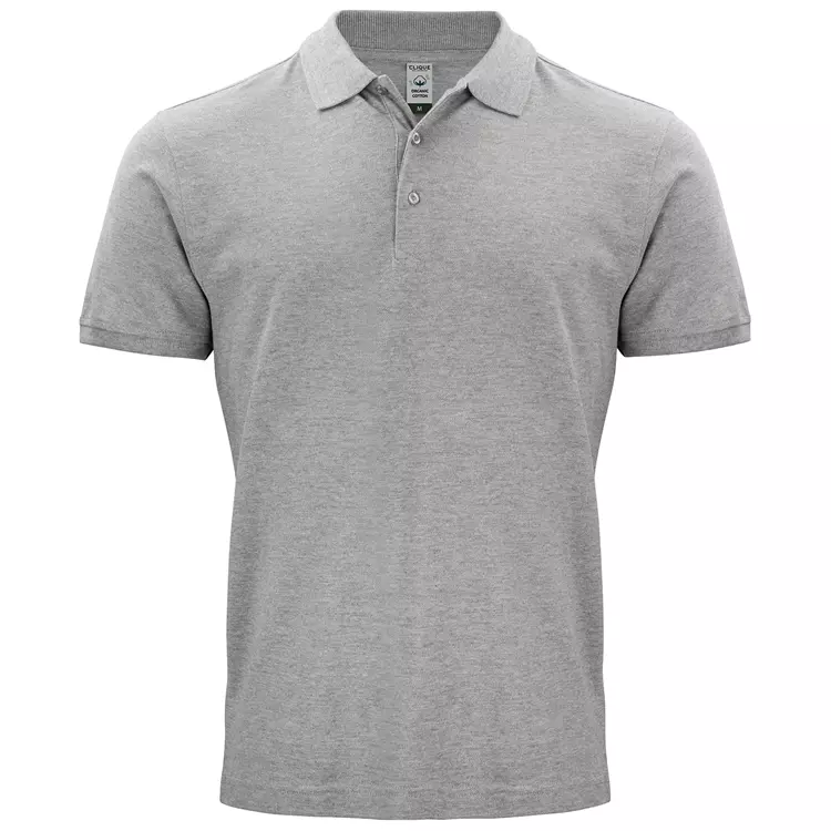 Clique Classic Poloshirt, Natur Melange – Bild 6