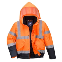 Portwest Pilotenjacke, Hi-vis Orange/Marine