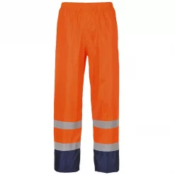 Portwest Regenhose, Hi-Vis gelb/marine