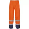 Portwest Regenhose, Hi-vis Orange/Marine