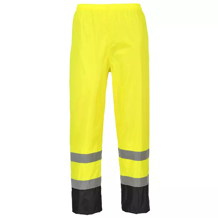 Portwest Regenhose, Hi-Vis gelb/marine – Bild 2