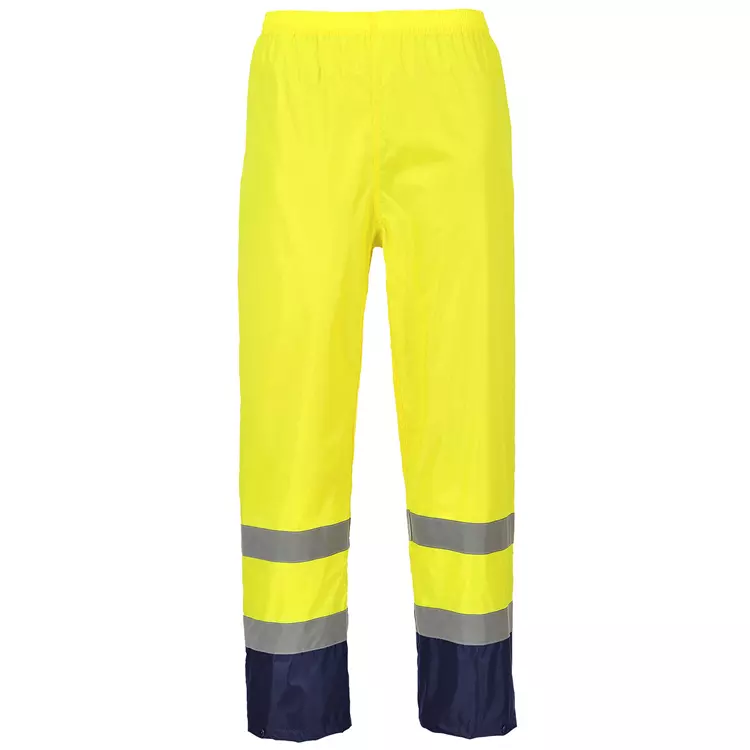 Portwest Regenhose, Hi-vis Orange/Marine – Bild 3