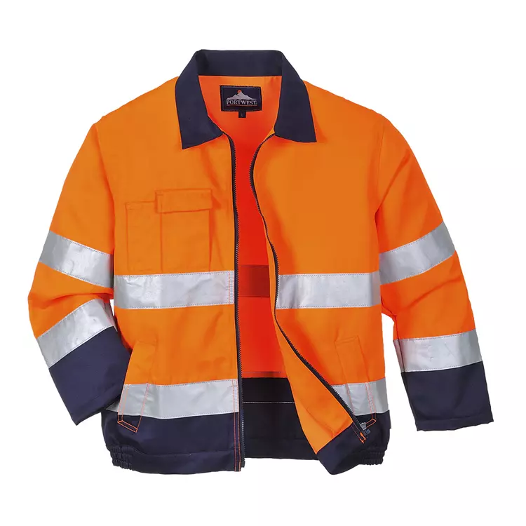 Portwest Arbeitsjacke, Hi-vis Orange/Marine