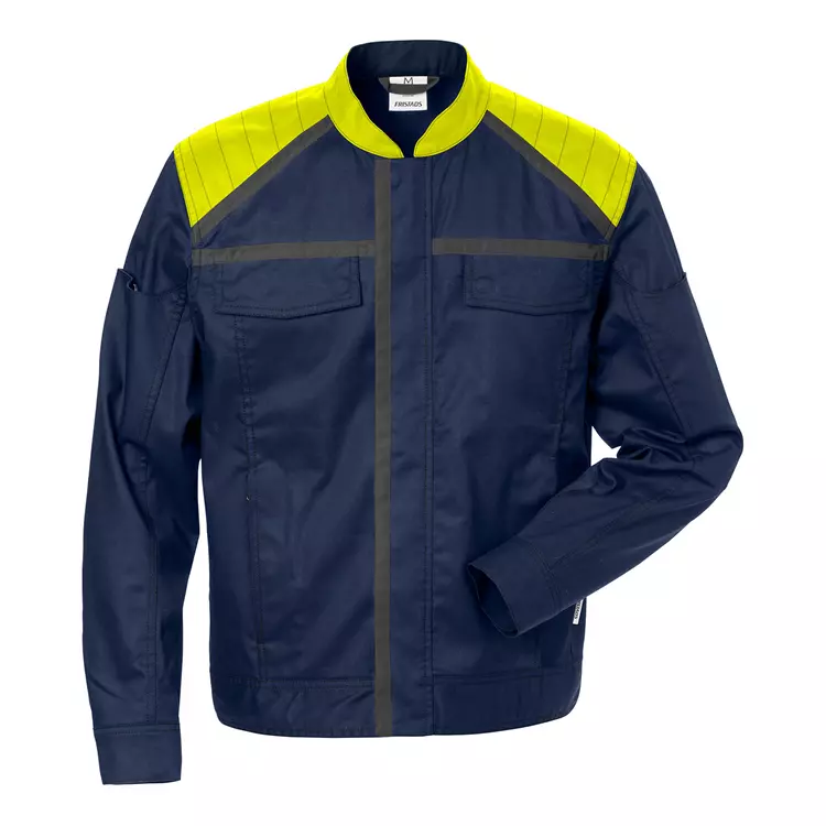 Fristads Arbeitsjacke 4555, Schwarz/Hi-Vis Gelb