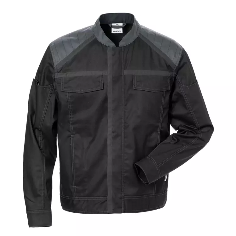 Fristads Arbeitsjacke 4555, Schwarz/Hi-Vis Gelb – Bild 7