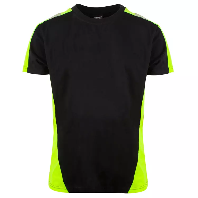 YOU Allentown Pro T-Shirt, Schwarz/Hi-Vis Gelb – Bild 2