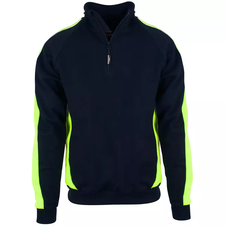 YOU Wilmington Pro Sweatshirt, Marine/Hi-Vis gelb