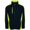 YOU Darlington Pro Fleecejacke, Marine/Hi-Vis gelb