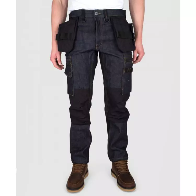 Dunderdon P12 Denim-Handwerkerhose, Dunkelblau – Bild 2