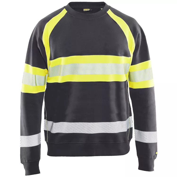 Blåkläder Sweatshirt, Mittelgrau/Hi-Vis Gelb – Bild 3