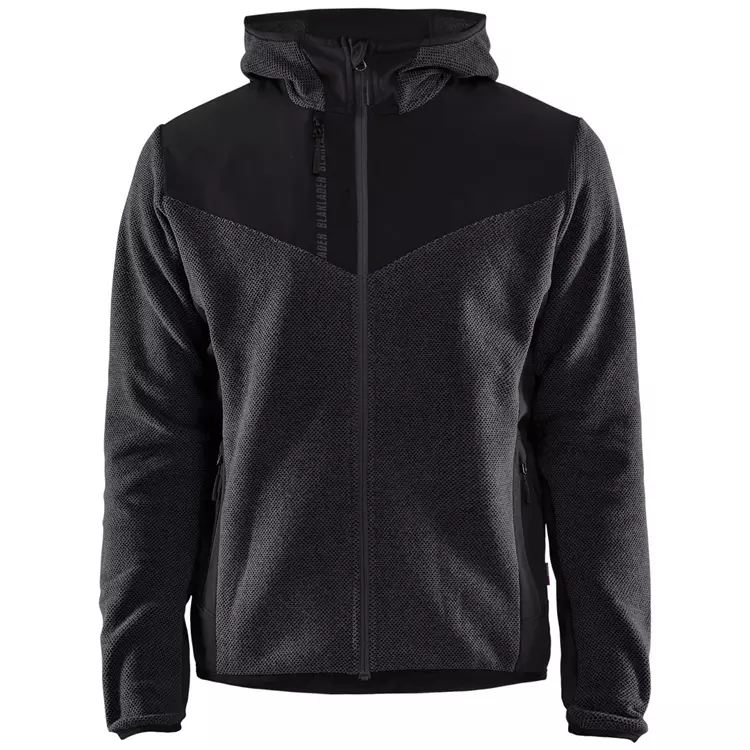 Blåkläder Softshell Strickjacke, Herbstgrün/Schwarz Honiggelb/schwarz – Bild 7