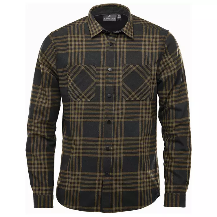 Stormtech Santa FE Langärmliges Flanellhemd, Carbon heather/Schwarz – Bild 4