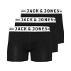 Jack & Jones Sense 3er Pack Boxershorts, Weiss/grau/schwarz